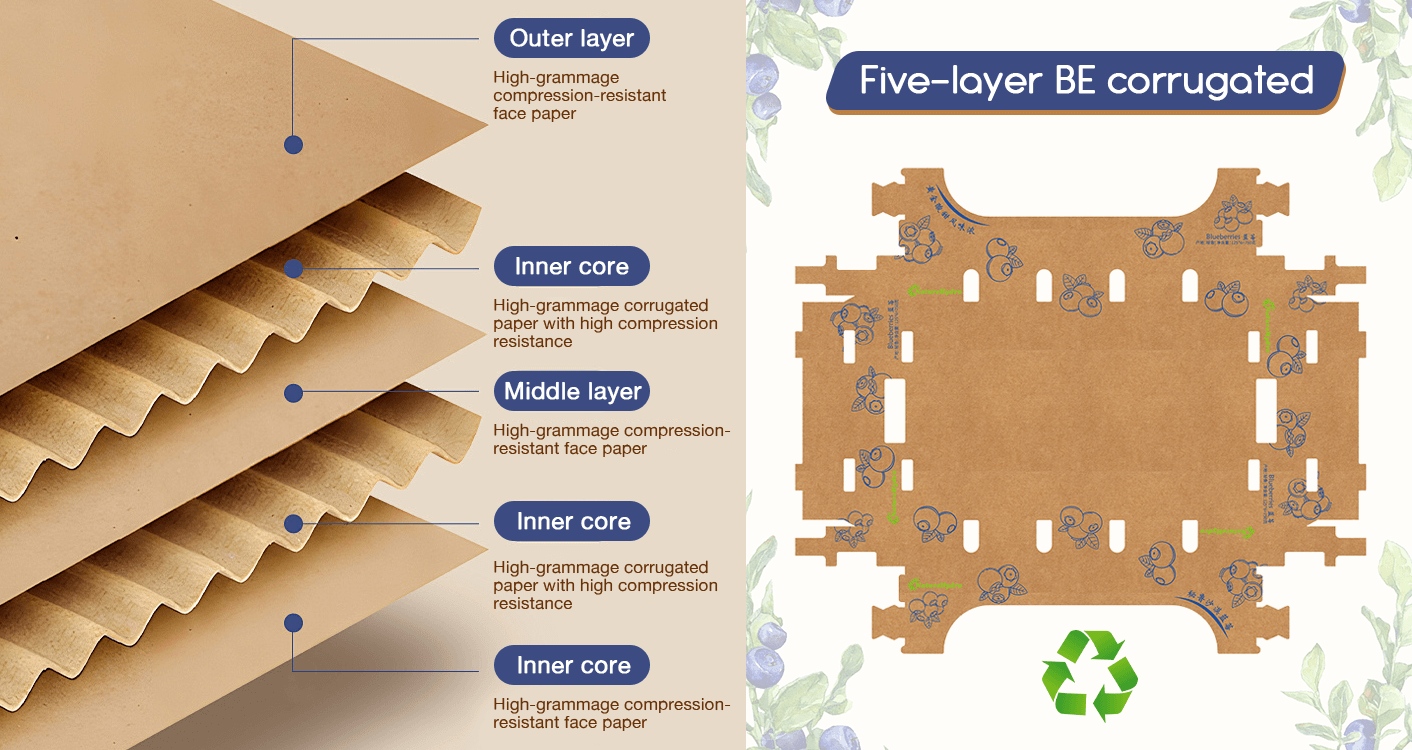 Caja de Cartón para Frutas Naturales – Fabricación China, Envío Global, Personalizable