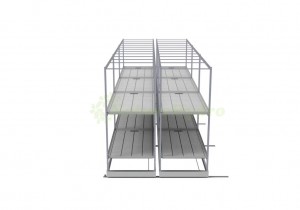 Multilayer Mobile Vertical Grow Racks With Track