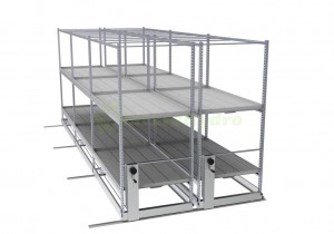 Multilayer Mobile Vertical Grow Racks With Track