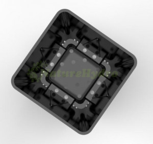 Plastic 4.7L Square Bucket For Hydroponics