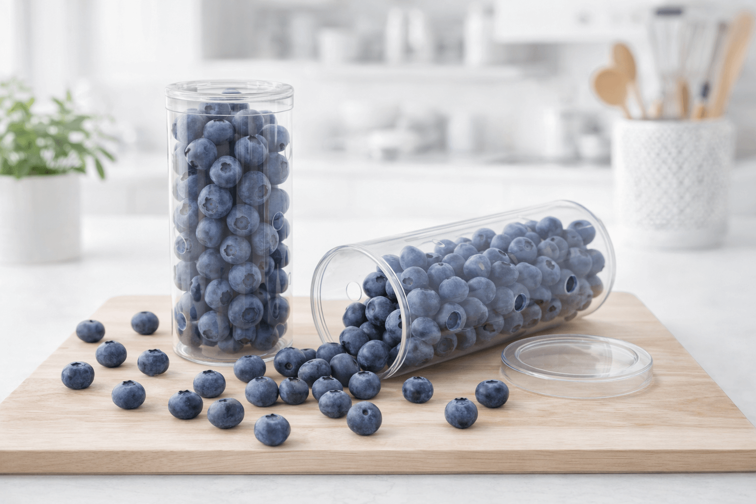 blueberry tube packaging